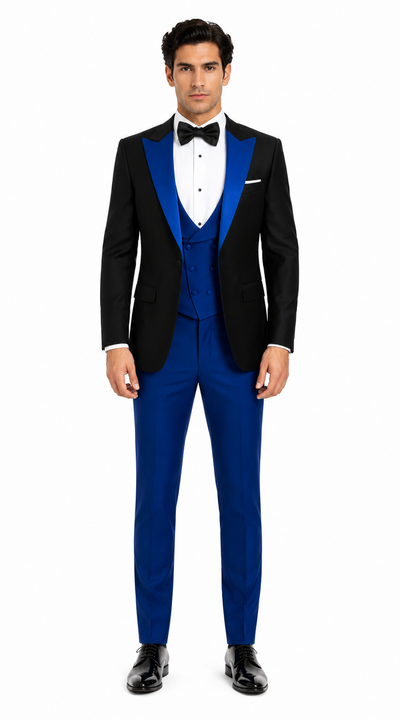 Statement Matching Bowtie Suits Royal blue suit