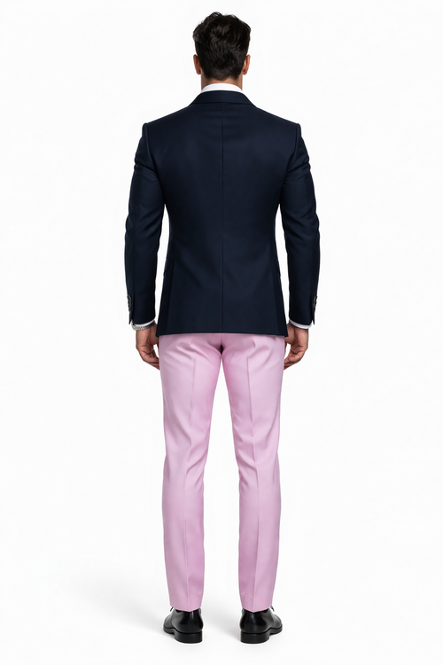 Statement Mens Fashon Tuxedo Pink 3 Piece Designer Tux