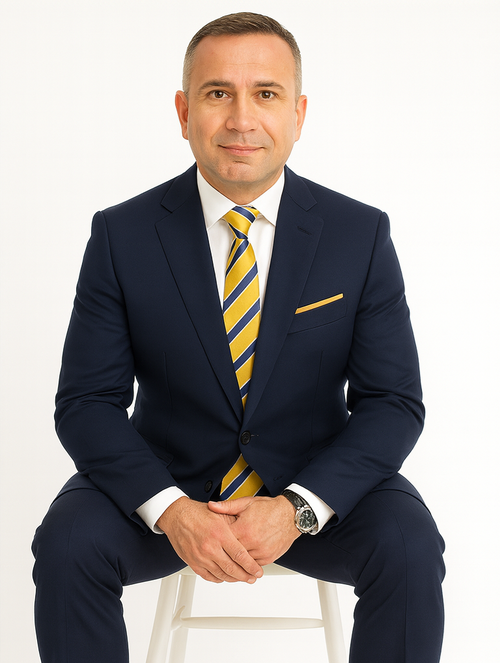 Statement Suits - Wool Suits - Peak Lapel Suits - Ticket Pocket - Modern Fit - Blue Suit