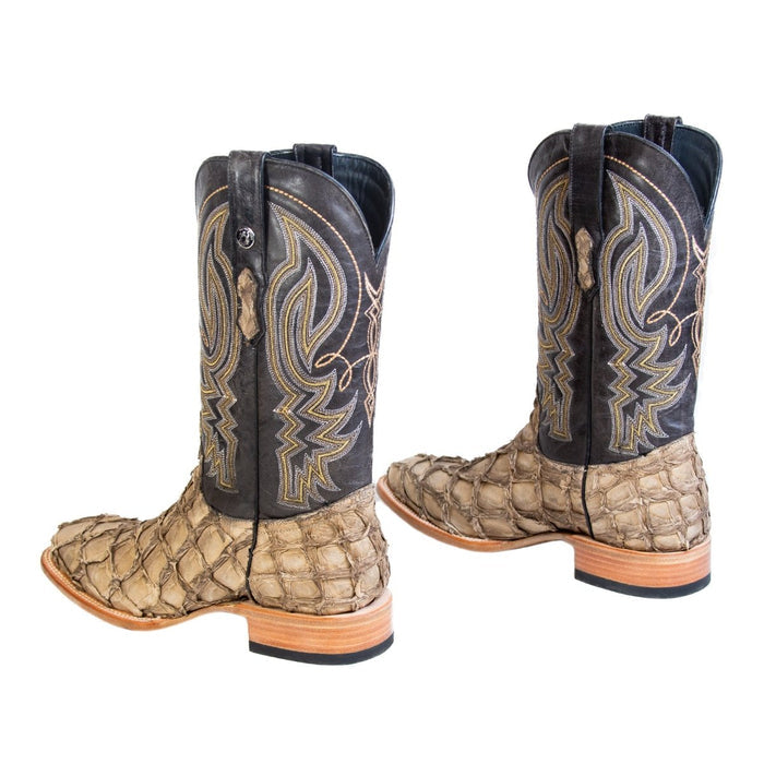 Men's Genuine Monster Fish Square Toe Boots Bone - 6