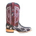Men's Genuine Python Square Toe Boots Natural - 6.5