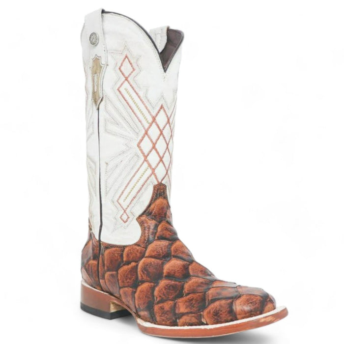 Women's 'Rita Ballou' Ostrich Print Square Toe Boots Black - 6