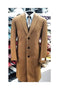 Three Button Cuff Link Brown Over Coat
