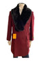 Topcoat Double Breasted Three Quarter men's Overcoat - Wool And Cashmere Peacoat