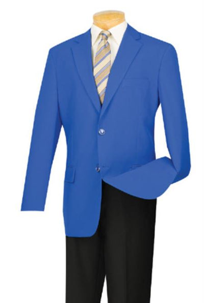 "Wholesale Mens Jackets - Wholesale Blazer - " Royal Blue Gold Buttons Blazer