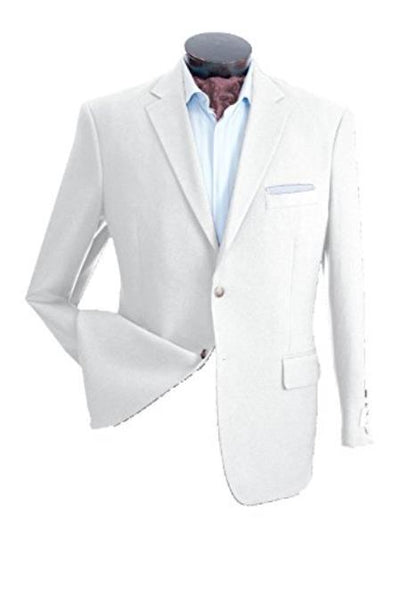 "Wholesale Mens Jackets - Wholesale Blazer - "White Two Button Blazer