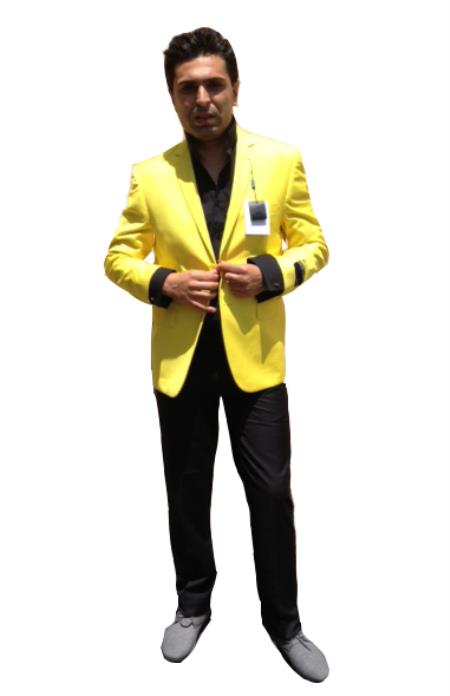 "Wholesale Mens Jackets - Wholesale Blazer - "Yellow Blazer