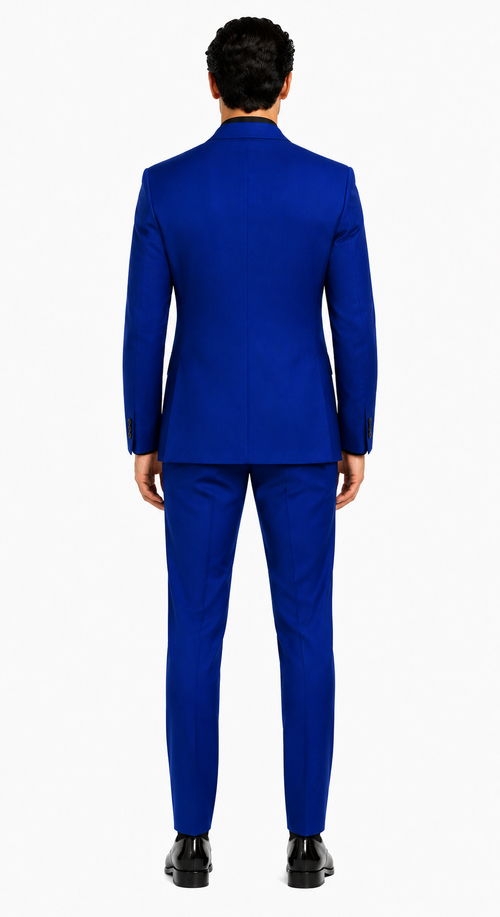 Ultra Slim Fit Double Breasted Royal Suit - Narrow Leg Pants - Gucci Cut - Tapered Jacket