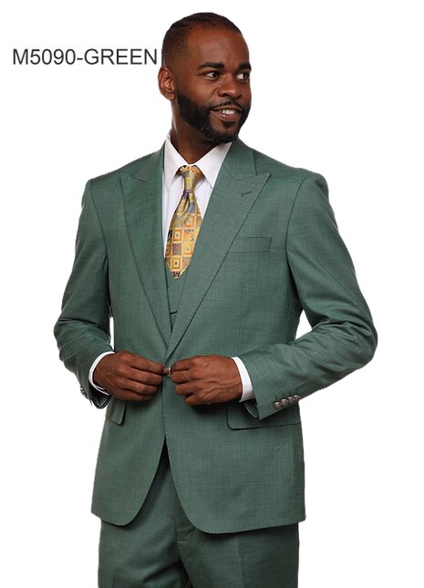 Black Pinstripe Suit - Gangster Suit - 1920's Suit - Double Breasted Suit