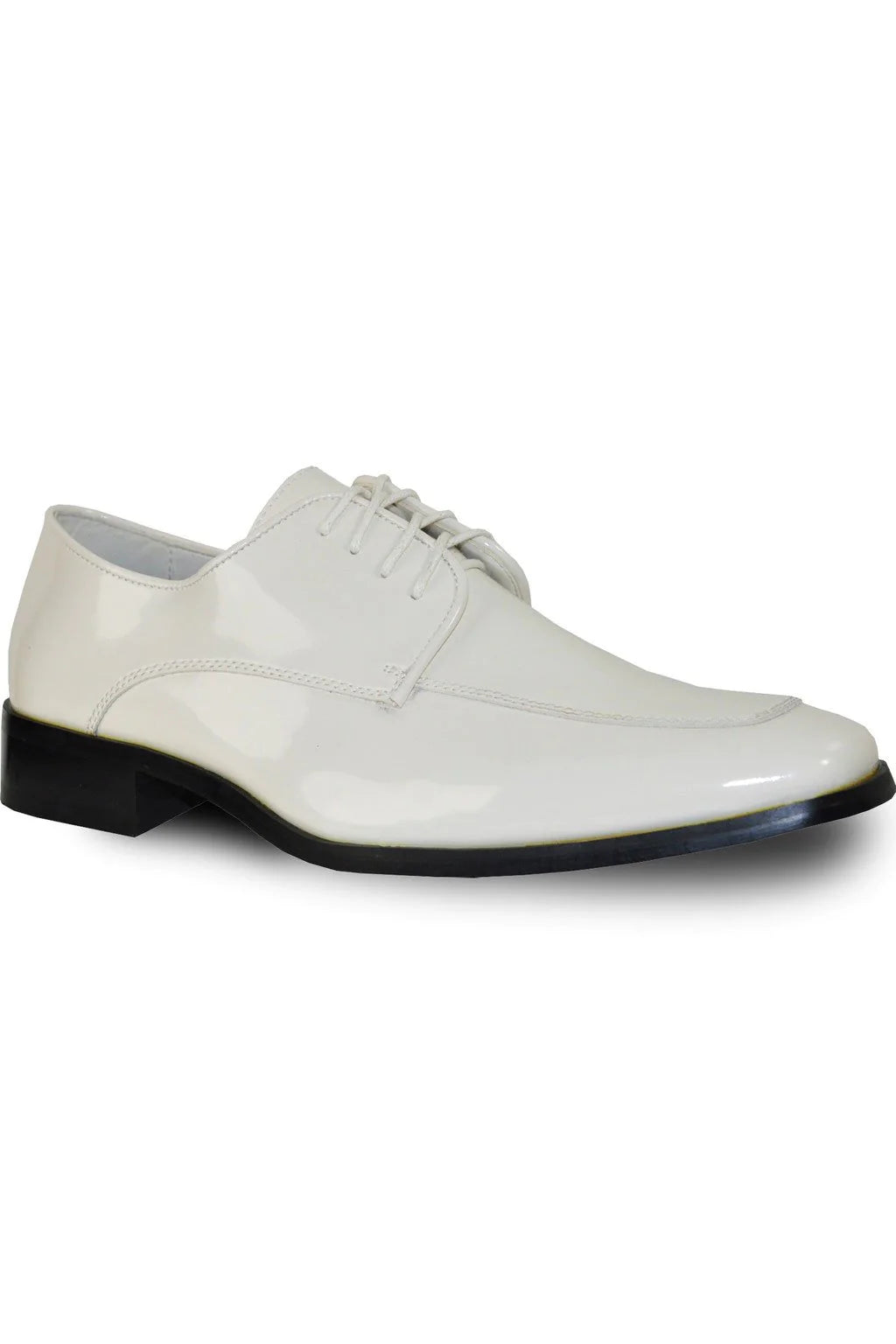 Mens Ivory Dress Shoes Cream Dress Shoe - "Vittorio" Ivory Vangelo Tuxedo Shoes - Ivory