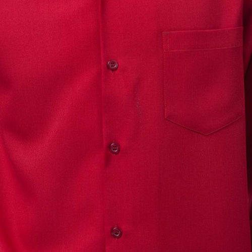 Red 2-Piece Solid Long Sleeve Walking Suit