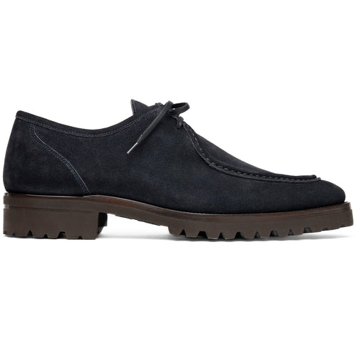 Zelli Wallaby Italian Suede Lace Up Navy (26-303-NVY)