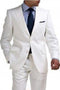 Mens Big and Tall Linen Suits - White Summer Fabric Suit
