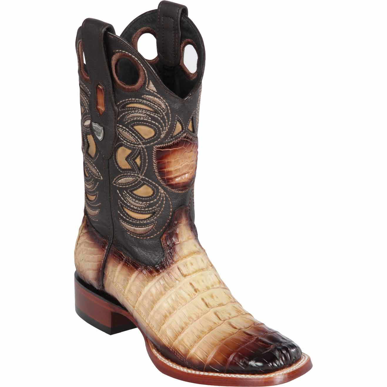 Men's Wild West Caiman Tail Ranch Toe Boots 282401 - 6