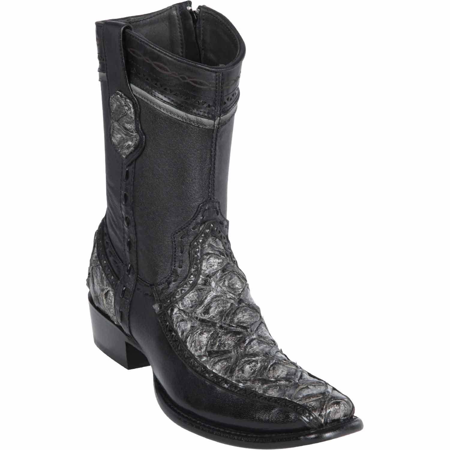 Men's Wild West Monster Fish with Deer Dubai Toe Short Boots 279BF10-B - 6