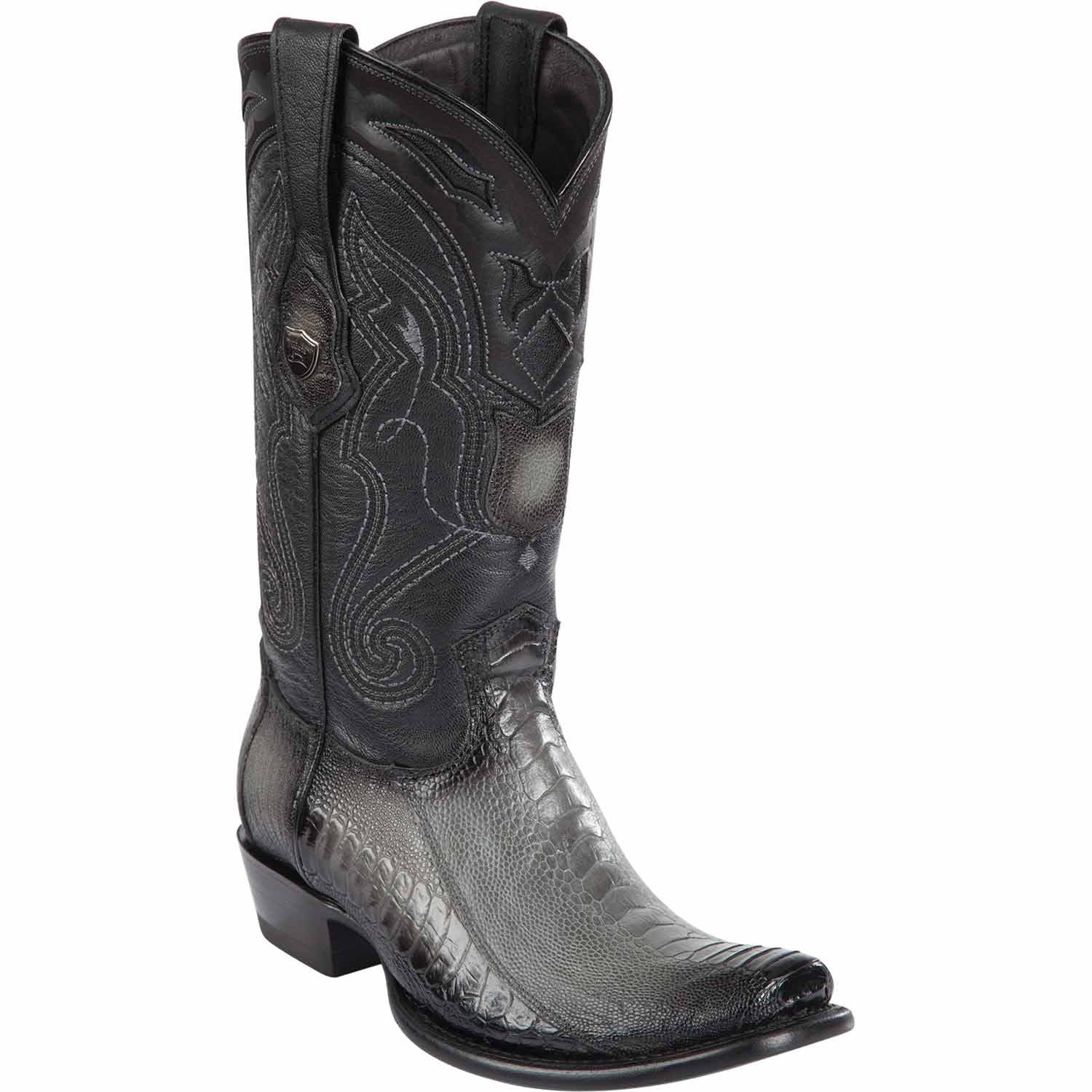 Men's Wild West Ostrich Leg Skin Dubai Toe Boots 27905 - 6