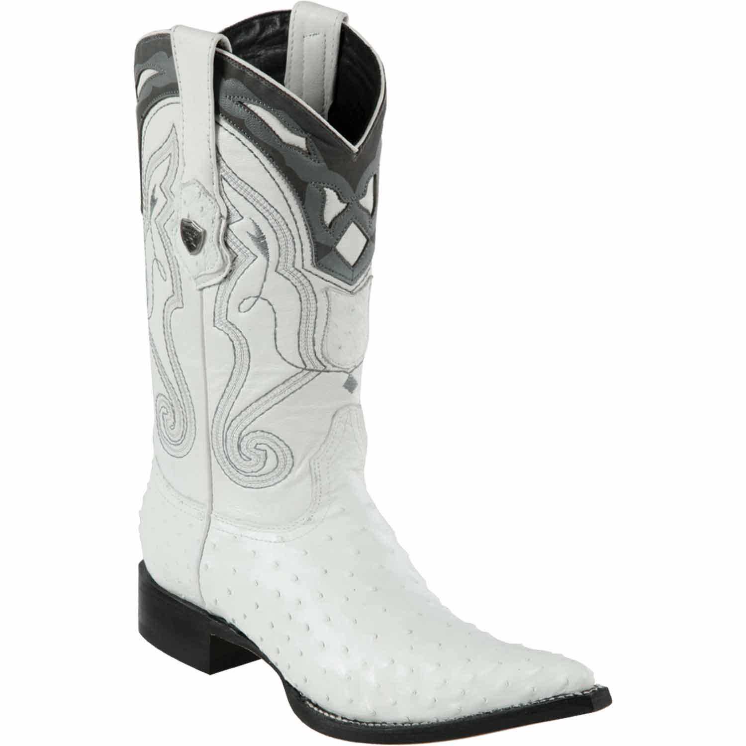 Men's Wild West Ostrich Skin 3X Toe Boots 29503-B - 6
