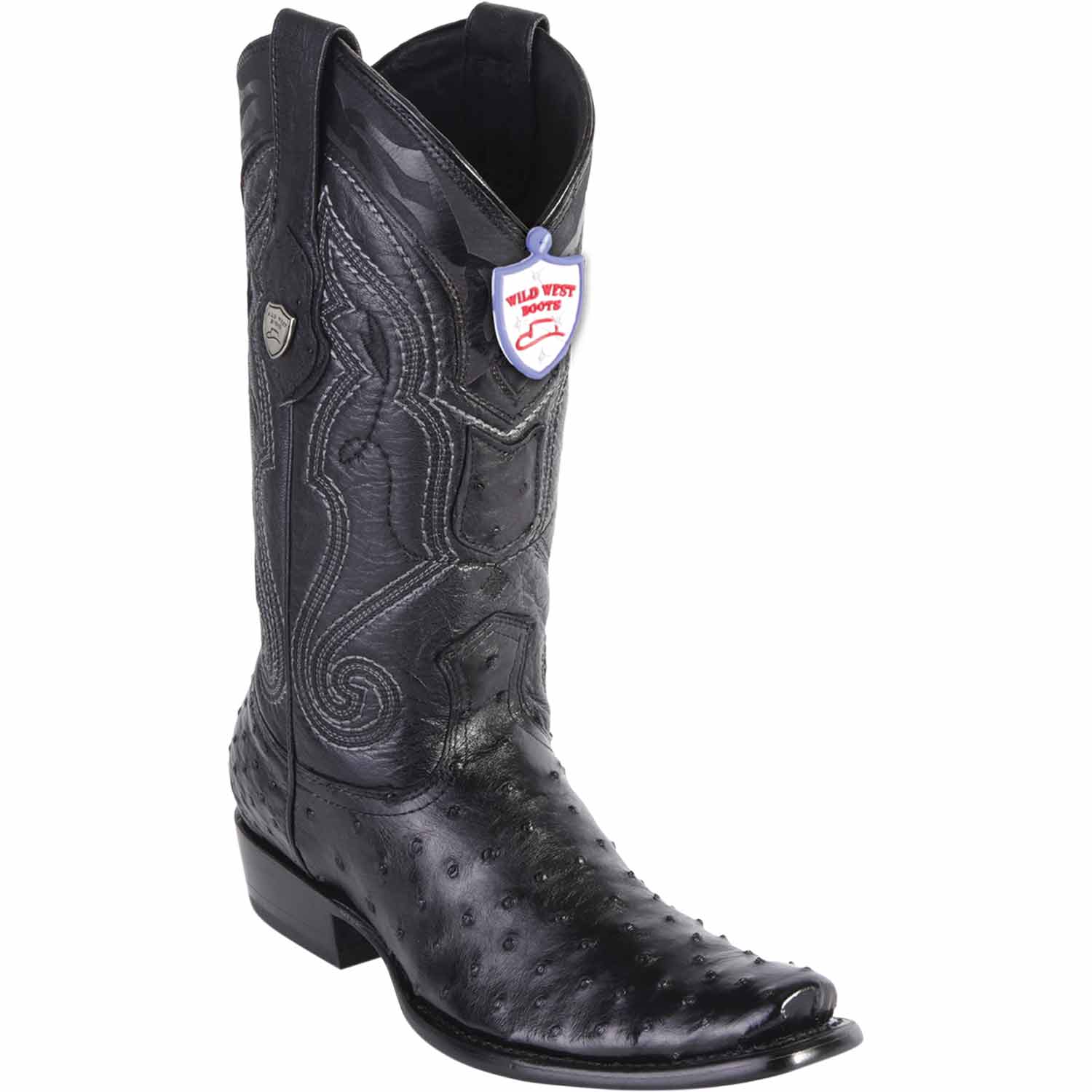 Men's Wild West Ostrich Skin Dubai Toe Boots 27903 - 6