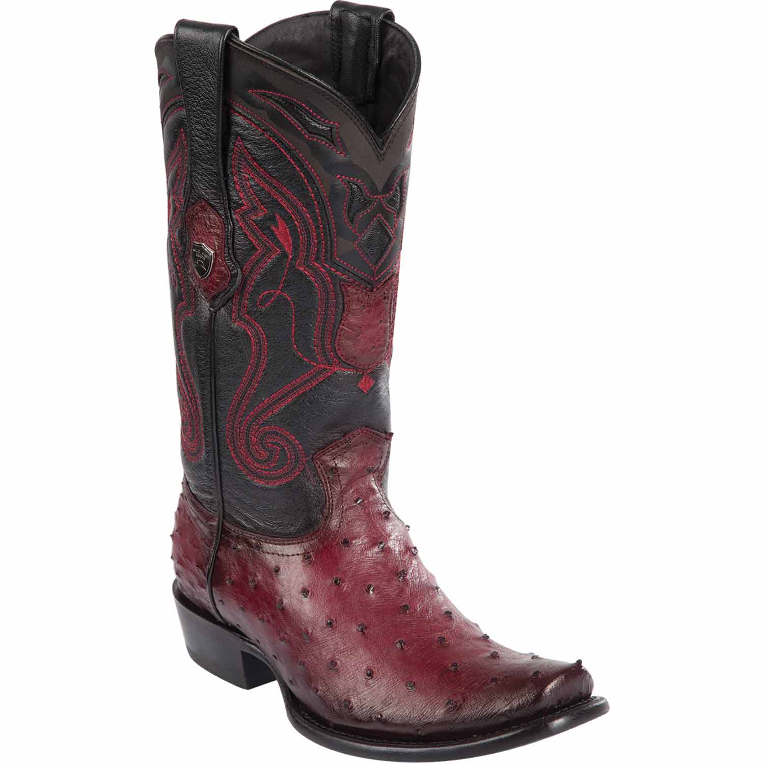 Men's Wild West Ostrich Skin Dubai Toe Boots 27903 - 6