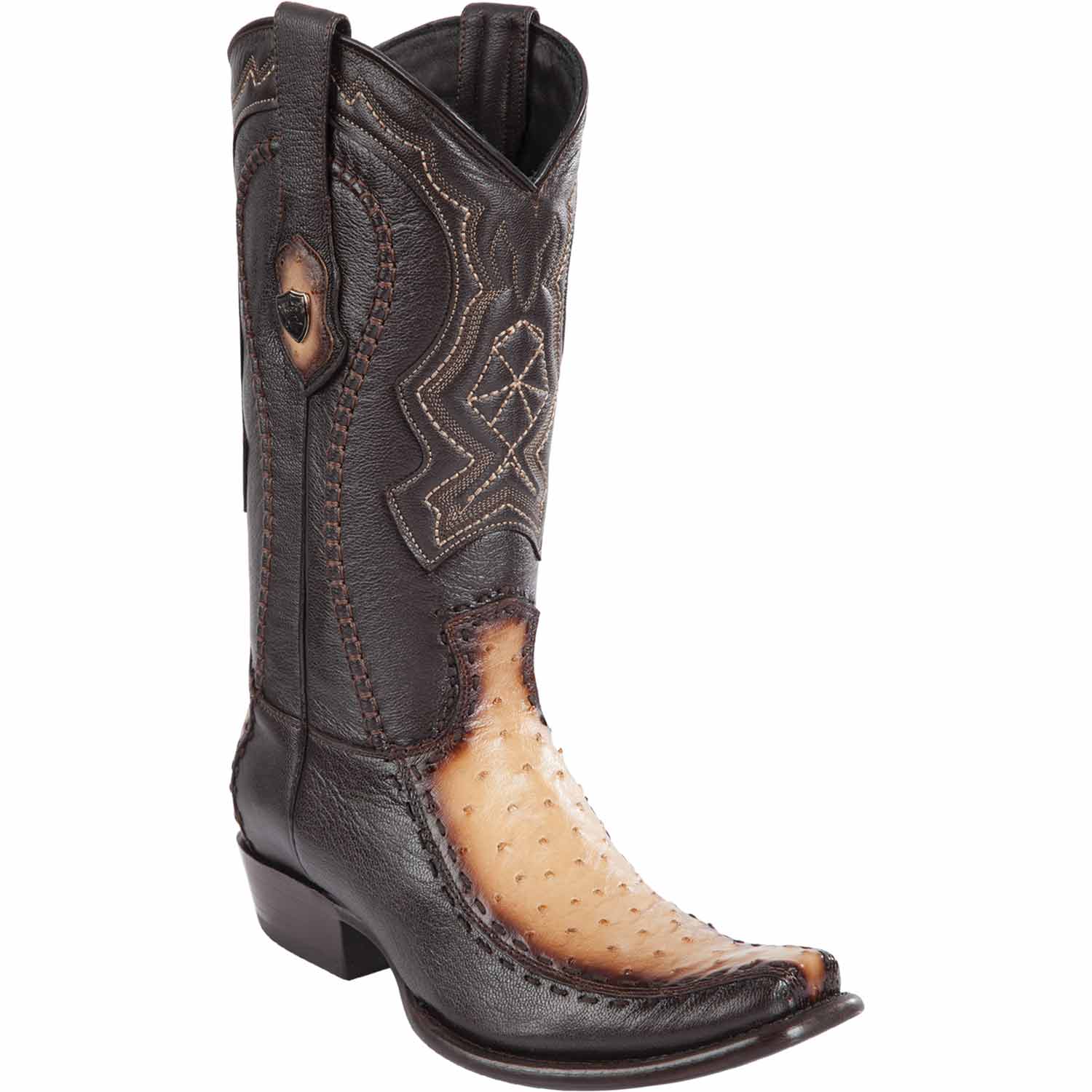 Men's Wild West Ostrich with Deer Dubai Toe Boots 279F03 - 6