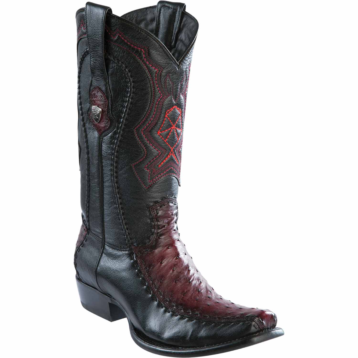 Men's Wild West Ostrich with Deer Dubai Toe Boots 279F03 - 6