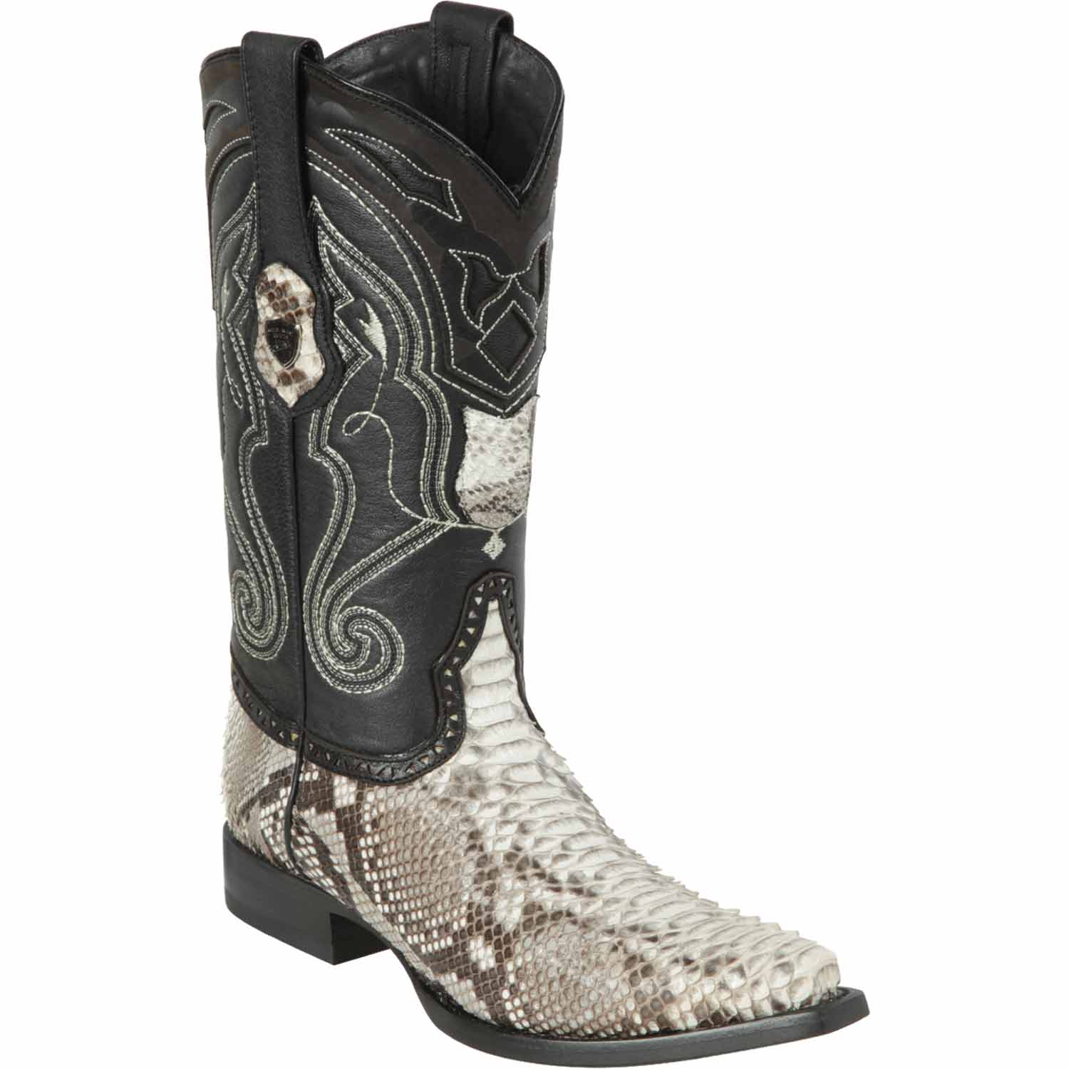 Men's Wild West Python Skin Snip Toe Boots 29457 - 6