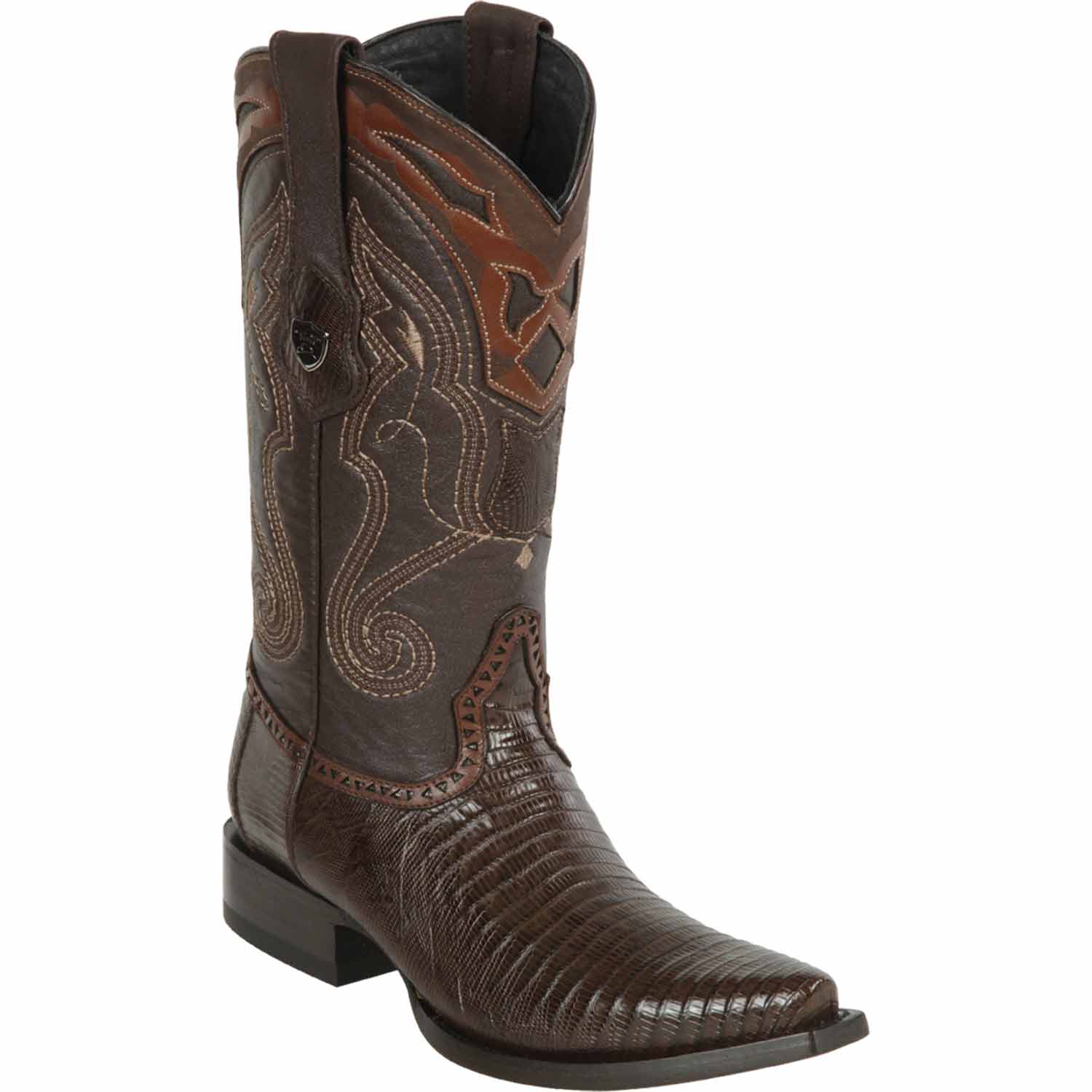 Men's Wild West Teju Lizard Skin Snip Toe Boots 29407 - 6