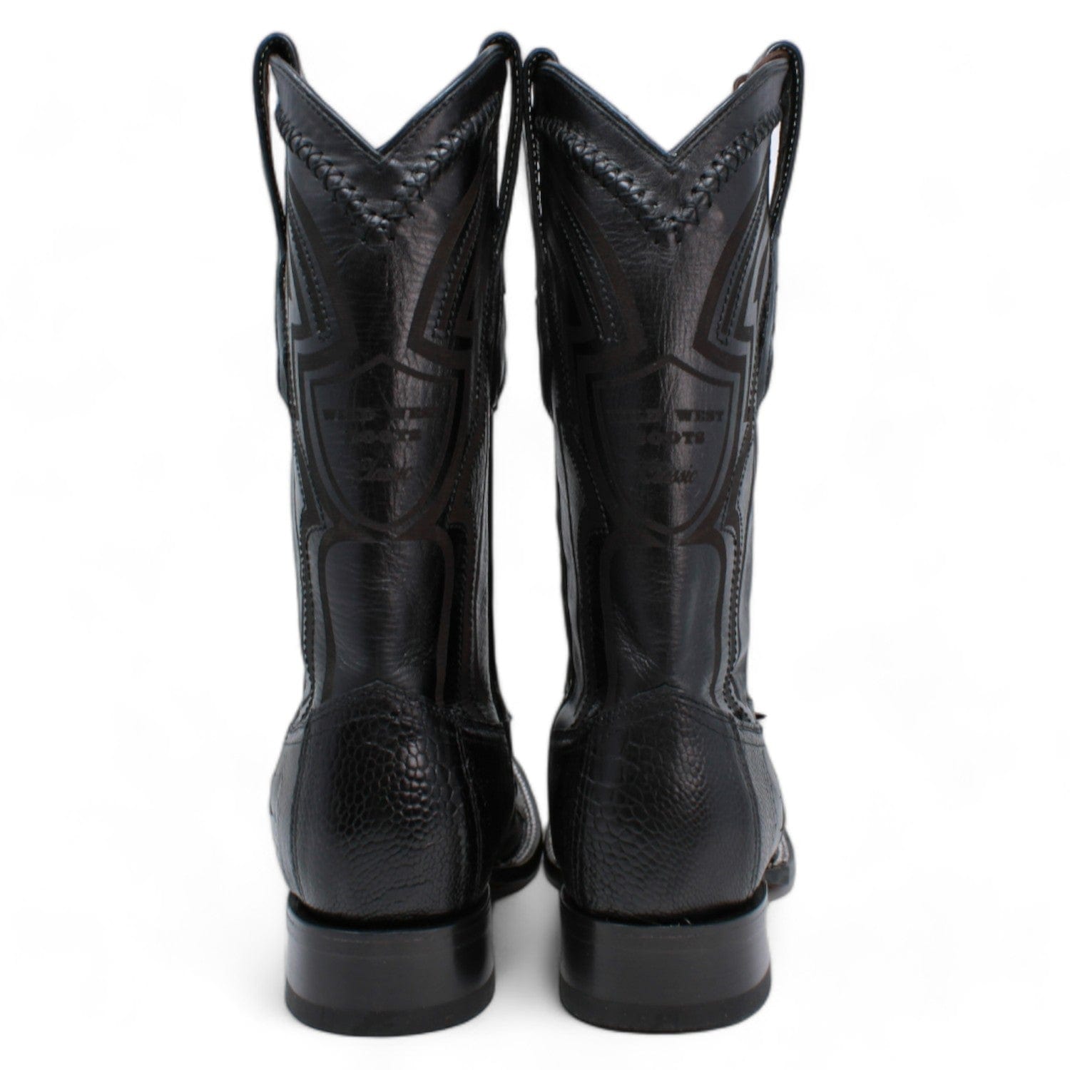 Men's Wild West Ostrich Leg Ranch Toe Boots 2824L05 - 6