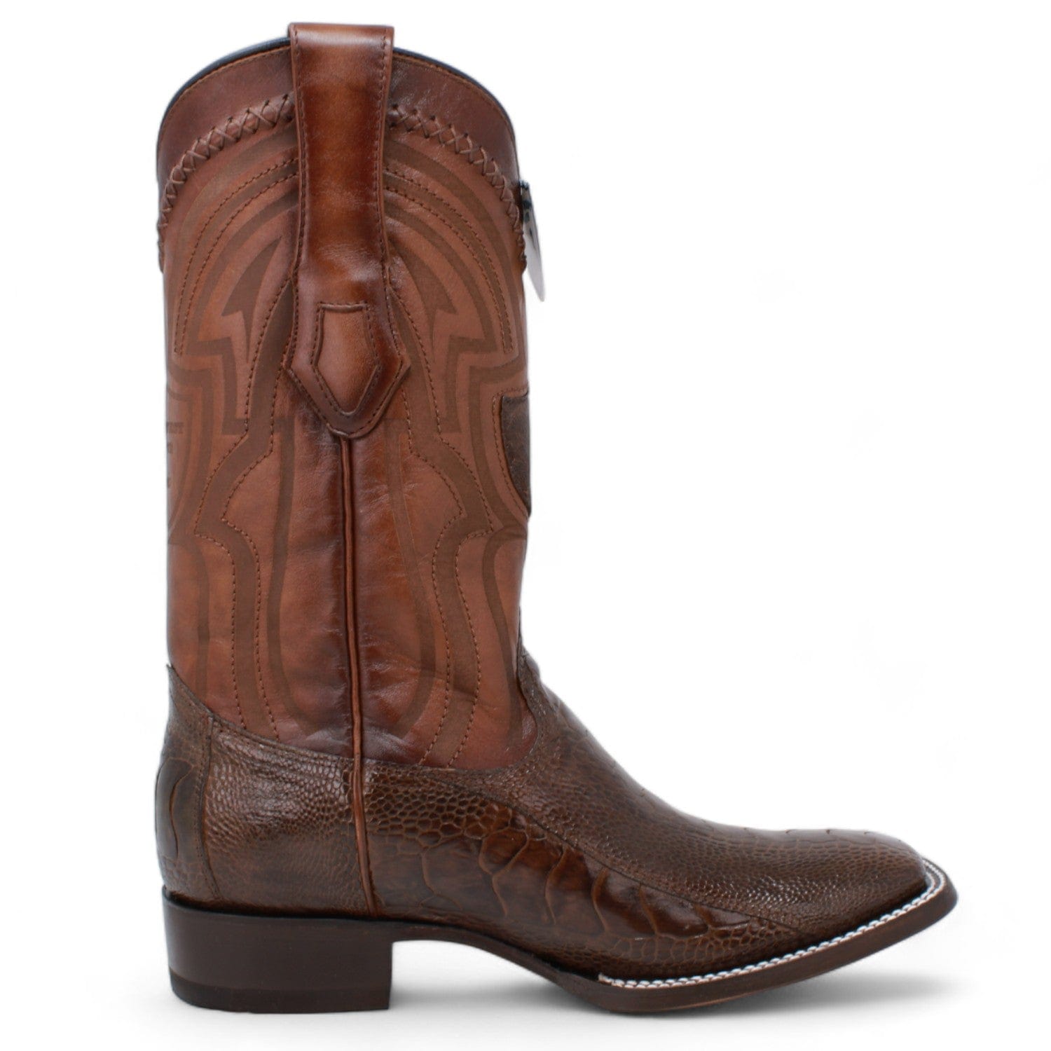 Men's Wild West Ostrich Leg Ranch Toe Boots 2824L05 - 6