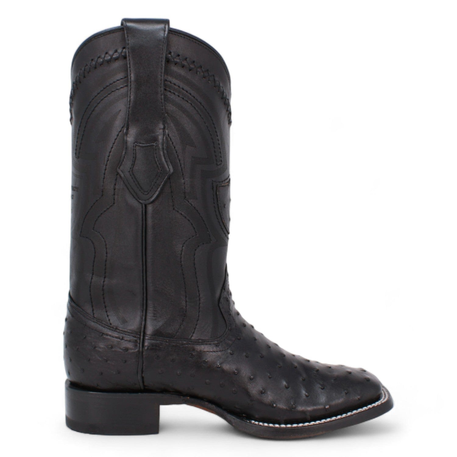 Men's Wild West Ostrich Skin Ranch Toe Boots 2824L03 - 6