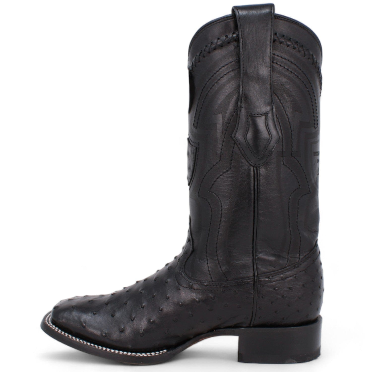 Men's Wild West Ostrich Skin Ranch Toe Boots 2824L03 - 6