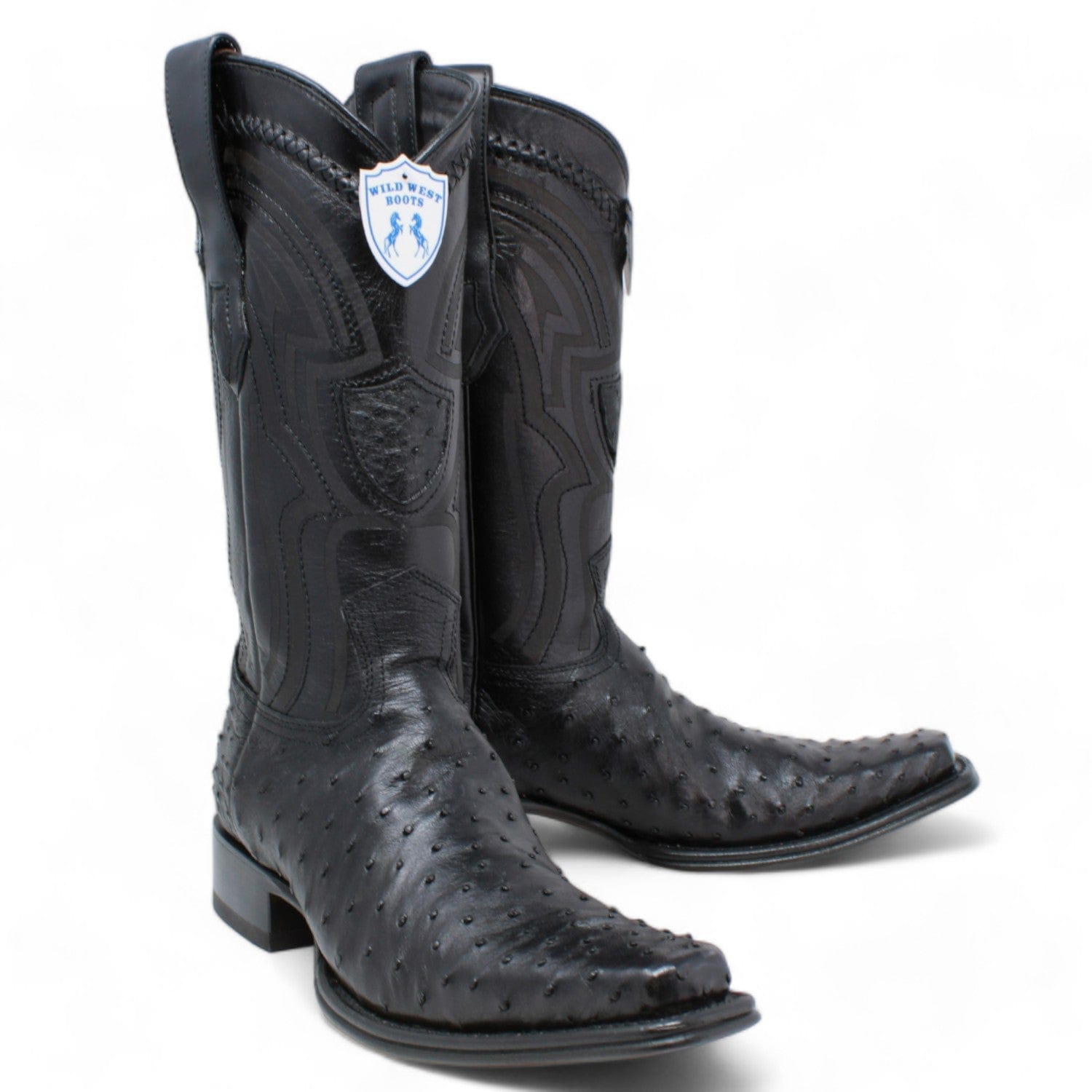 Men's Wild West Full Quill Ostrich European Toe Boots 277L03 - 6