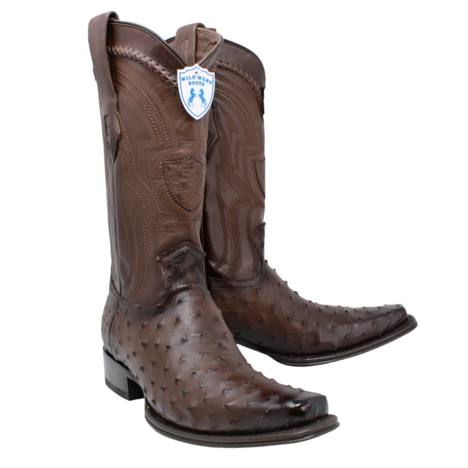 Men's Wild West Full Quill Ostrich European Toe Boots 277L03 - 6