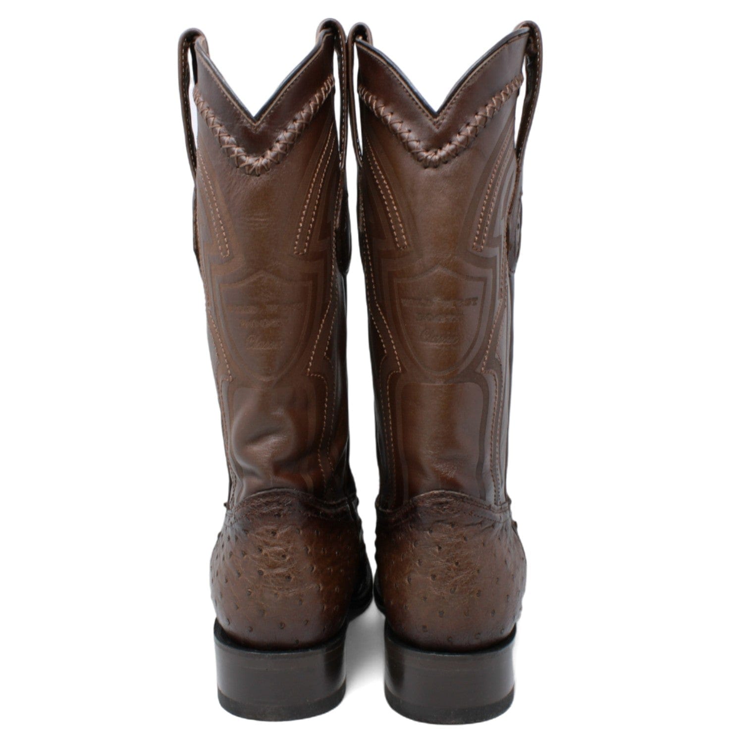 Men's Wild West Full Quill Ostrich European Toe Boots 277L03 - 6