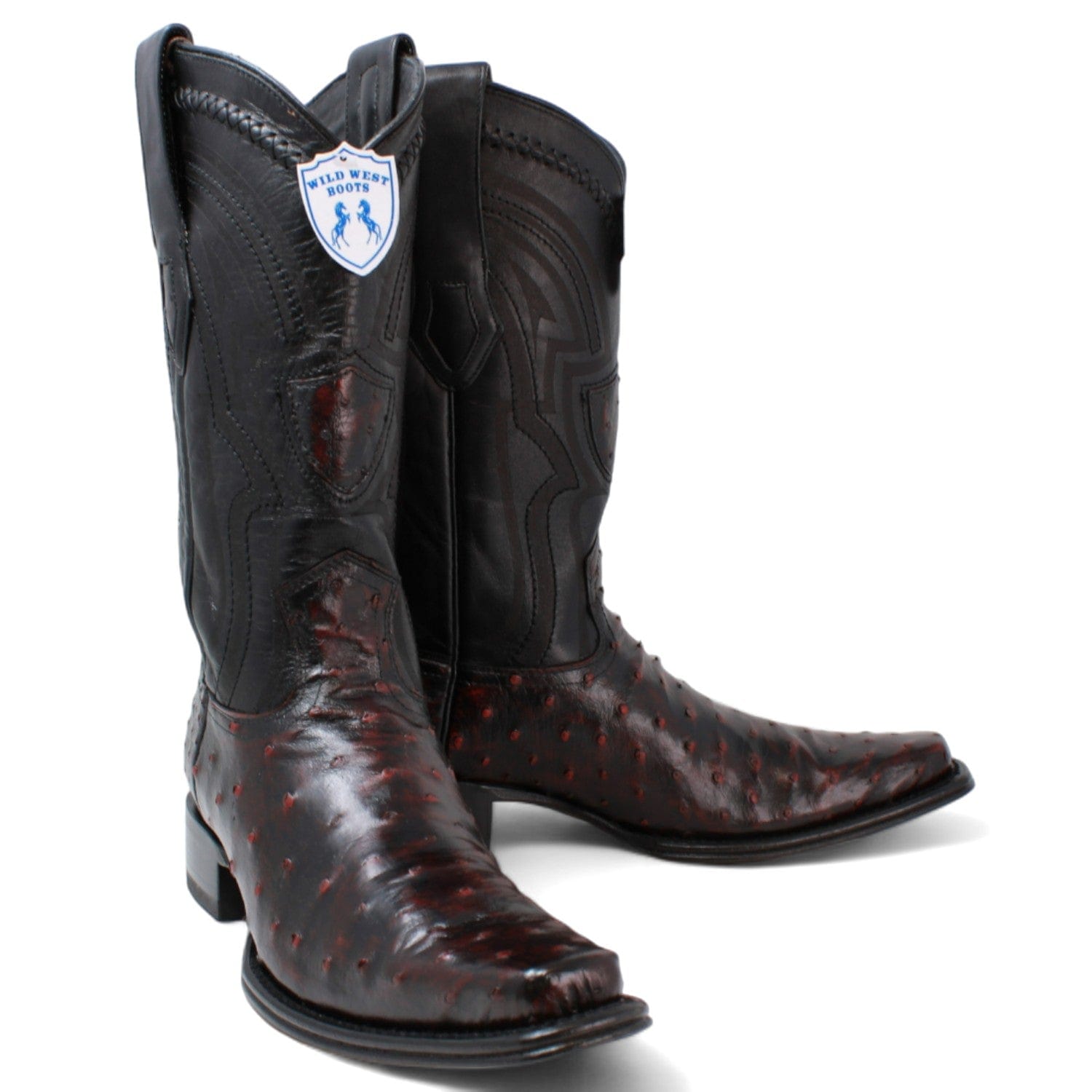 Men's Wild West Full Quill Ostrich European Toe Boots 277L03 - 6