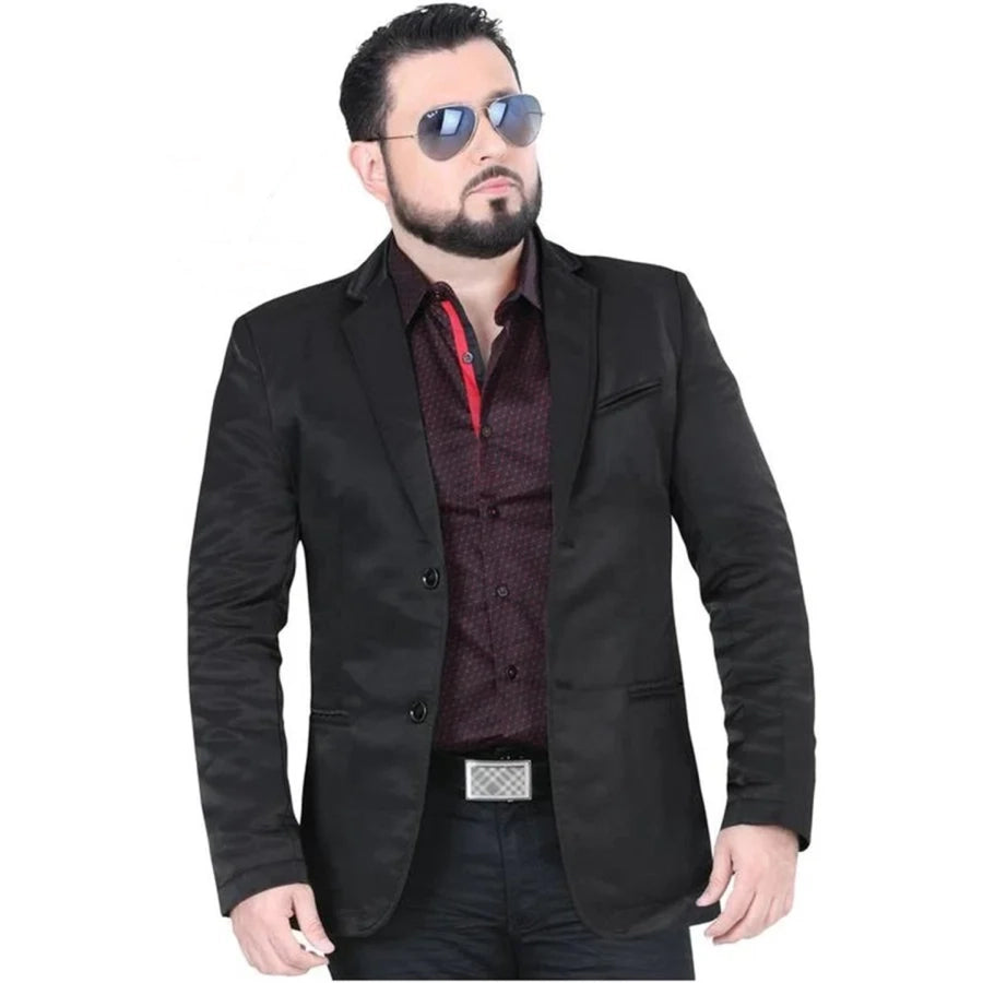 Men’s Roberto Tapia Black Western Cowboy Blazer, Saco Vaquero Charro Jacket MON-2174