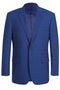 "Blue Windowpane Check Men's Classic Fit Two-Button Suit"