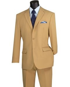 Attire
Vinci Men's Poplin 2-Piece Business Suit - Clean Cut Professional Attire - Ivory