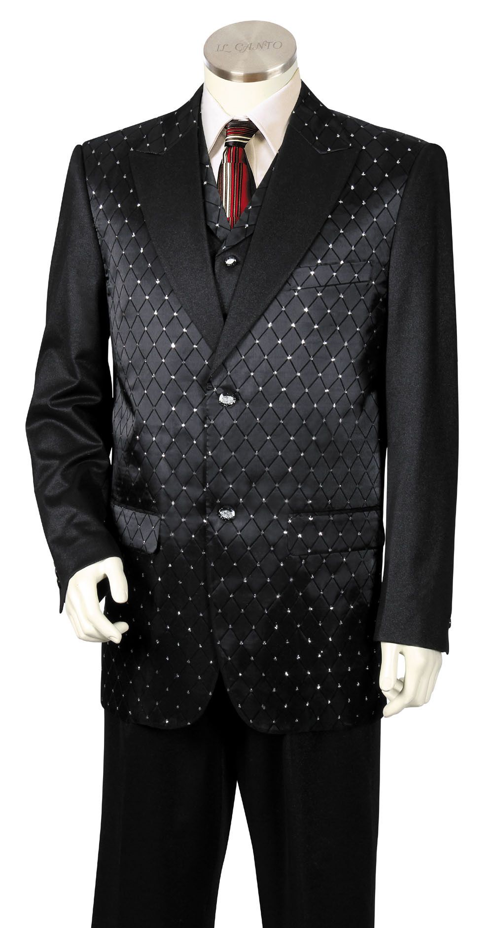 Canto Men's Designer Fashion Suit - 3 Piece, Fancy Pattern