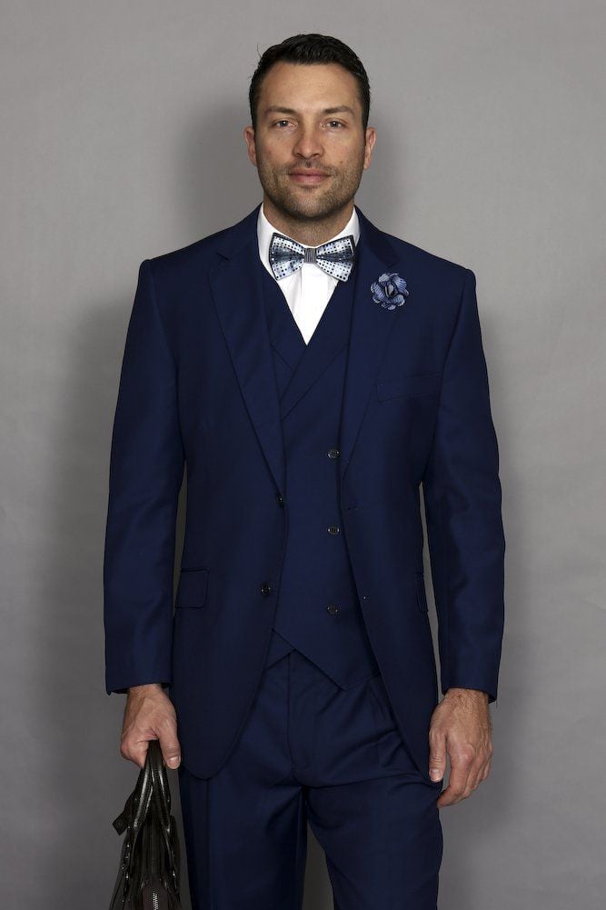 Slim Fit Design
Elegant Men's 3-Piece 100% Wool Suit – Slim Fit Design