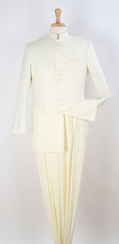Apollo King Men's 2 Piece Nehru Suit with Mandarin Collar