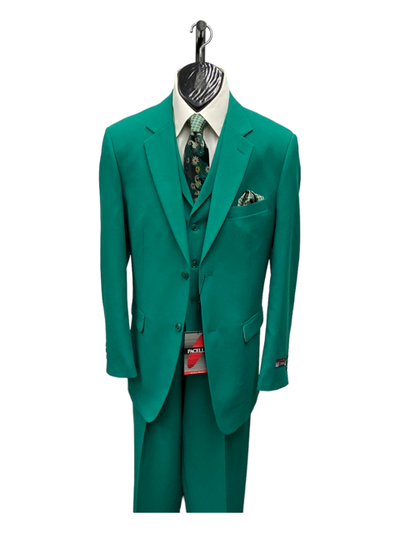 Zacchi Men's 3 Piece Poplin Suit Spring Colors & Award Winning Design