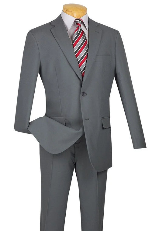 Royal Diamond Men's 2-Piece Suit - Solid Colors/Purple