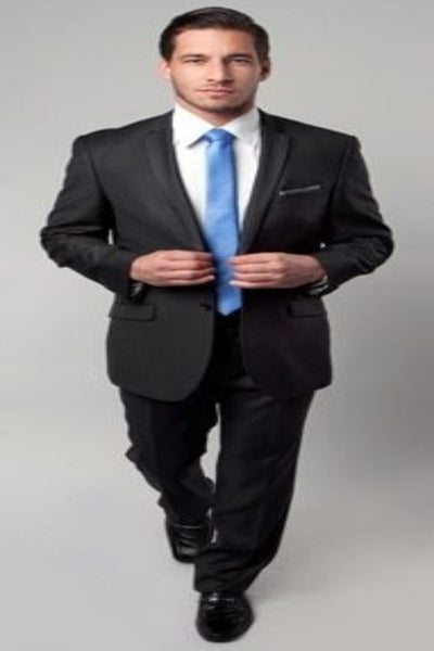 Tazio Men's Slim-Fit Sharkskin Stripe 2-Piece Suit