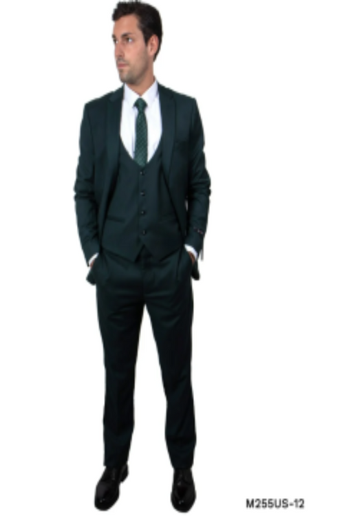Formal
Tazio Men's 3-Piece Ultra Slim Fit Business Suit - Formal Executive Style