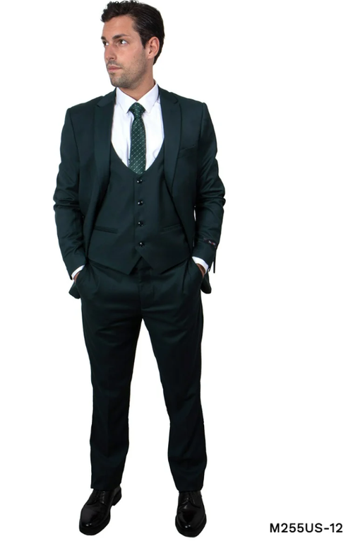 Formal
Tazio Men's 3-Piece Ultra Slim Fit Business Suit - Formal Executive Style