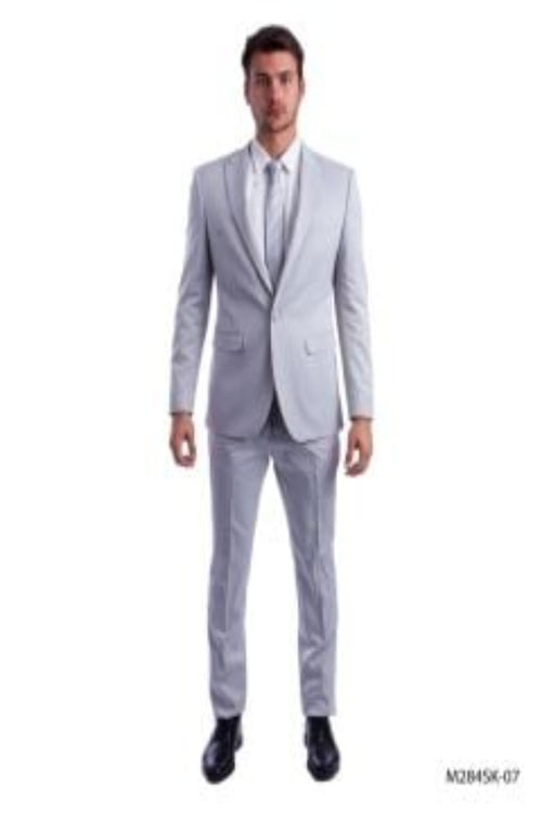 Tazio Men's Skinny Fit 2-Piece Suit Bold Colors