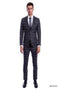 Check  Sean Alexander Men's 3-Piece Executive Windowpane Suit Checked Pattern