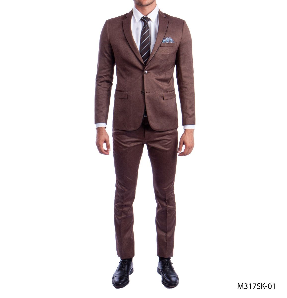 Sean Alexander Men's 2-Piece Skinny Fit Executive Suit - 34 Short or Extra Small