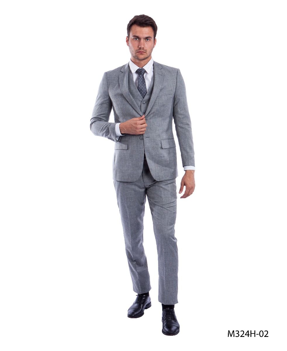 Tazio Men's 3 Piece Executive Suit Bold Colors & Patterns - 38 Short Jacket+32 Waist Adjustable 28to34)(Height: 5 4 to5 7 )(Neck 15-16.5)S-M)